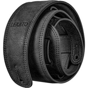 Leather Guitar Strap Padded Adjustable 2.5in for Electric Bass Acoustic
